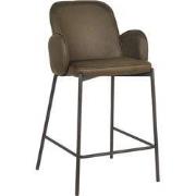 LABEL51 Barkruk Jari - Army - Microvezel - Laag