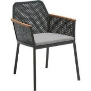 Galena dining stoel midnight grey mesh