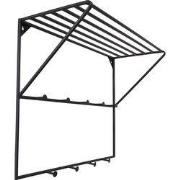 LOFT42 Jasmin Kapstok – Zwart – Metaal – 9 haken - 60x80x32
