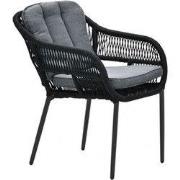 Pescara Dining Tuinstoel Carbon Black/Mystic Grey