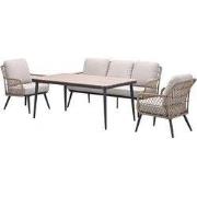 Allasio Sofa Loungeset 4-dlg Dessert Sand