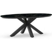 Oblong Tuintafel Marble Charcoal 200x110 cm