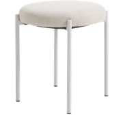 Pico metalen krukje beige - met stoffen zitting - 48 cm