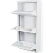 Spinder Design schoenenkast Billy 3 - Wit - 6 paar schoenen