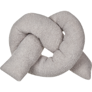 GLADIOLUS - Knoopkussen - Grijs - Teddystof