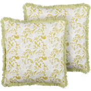 FILIX  - Sierkussen set van 2 - Lichtgroen - 45 x 45 cm - Katoen