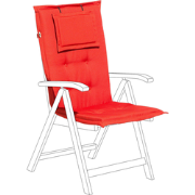 TOSCANA - Zitkussen - Rood  - 50 x 70 cm  - Polyester