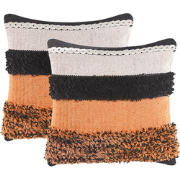 MIHALGAZI  - Sierkussen set van 2 - Multicolor - 45 x 45 cm - Katoen