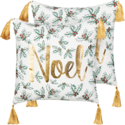 ZAMIA - Sierkussen set van 2 - Gebroken wit - Katoen