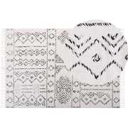 ALKENT - Shaggy tapijt - Gebroken wit - 140 x 200 cm - Wol