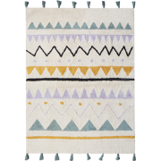 ZAYSAN - Vloerkleed - Lichtbeige - 140 x 200 cm - Katoen