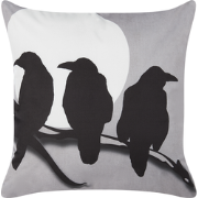 ORADEA  - Sierkussen - Grijs - 45 x 45 cm - Fluweel