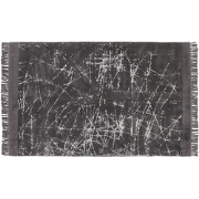 HANLI  - Vloerkleed - Donkergrijs - 140 x 200 cm - Viscose