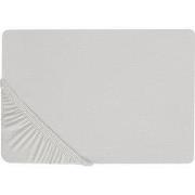 JANBU - Laken - Lichtgrijs - 160 x 200 cm - Katoen