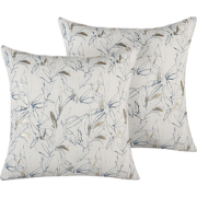 ARBOR  - Sierkussen set van 2 - Beige - 45 x 45 cm - Polyester