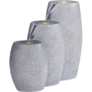 ARKLE - Tuinfontein met LED - Grijs - Magnesiumoxide