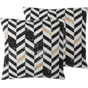 HELCONIA - Sierkussen set van 2 - Multicolor - 45 x 45 cm - Katoen