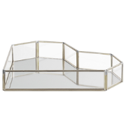 PONTIVY - Dienblad - Zilver - Glas