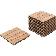 ATELETA - Terrastegels set van 11 - Lichtbruin - WPC