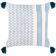 TILIA  - Sierkussen - Donkerblauw - 45 x 45 cm - Katoen