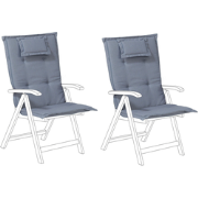 JAVA/AMANTEA  - Tuinkussen set van 2 - Blauw - 50 x 70 cm - Polyester