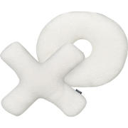 HESPERIS - Sierkussen set van 2 - Gebroken wit - Teddystof