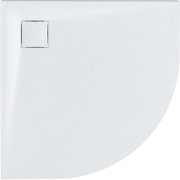 PARON - Douchebak - Wit - 80 x 80 x 3 cm - SMC (kunststof)