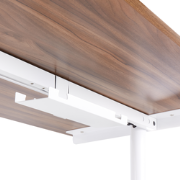 TRACIE - Kabelgoot handmatig bureau - Wit - Staal