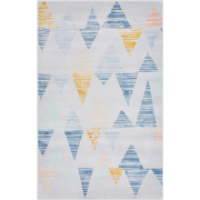 YAYLA - Laagpolig vloerkleed - Lichtgrijs - 140 x 200 cm - Polyester