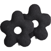 CAMPONULA - Sierkussen set van 2 - Zwart - Teddystof