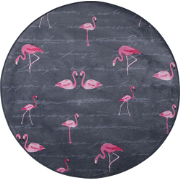 KERTE - Laagpolig vloerkleed - Donkergrijs - 120 cm - Polyester