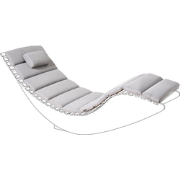 BRESCIA PREMIUM - Ligstoel kussen - Lichtgrijs - Polyester