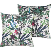 GASTERIA  - Sierkussen set van 2 - Groen - 45 x 45 cm - Fluweel