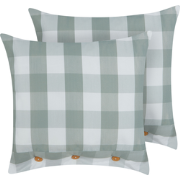 TAMNINE - Sierkussen set van 2 - Mintgroen - 45 x 45 cm - Polyester