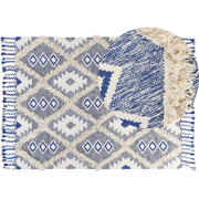 MANAVGAT  - Vloerkleed - Lichtbeige - 140 x 200 cm - Katoen