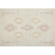 BETTIAH - Laagpolig vloerkleed - Beige - 140 x 200 cm - Katoen