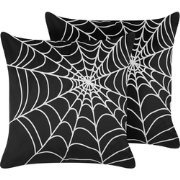 LYCORIS  - Sierkussen set van 2 - Zwart - 45 x 45 cm - Fluweel