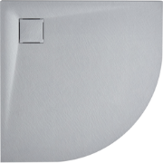 PARON - Douchebak - Grijs - 80 x 80 x 3 cm - SMC (kunststof)