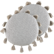 MADIA  - Sierkussen set van 2 - Grijs - 45 x 45 cm - Katoen