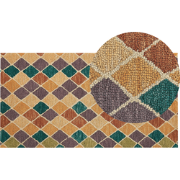 KESKIN  - Vloerkleed - Multicolor - 80 x 150 cm - Wol