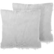 DAISY - Sierkussen set van 2 - Lichtbeige - 45 x 45 cm - Polyester