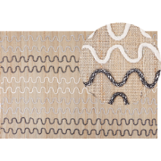 SOGUT - Jute vloerkleed - Beige - 140 x 200 cm - Jute