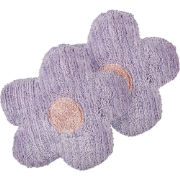 SORREL - Sierkussen set van 2 - Violet - 45 x 45 cm - Rubberhout