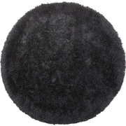 CIDE  - Shaggy vloerkleed - Zwart - 140 cm - Polyester