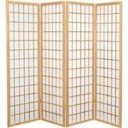 Fine Asianliving Japanse Kamerscherm B180xH180cm 4 Panelen Shoji