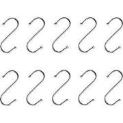 QUVIO Ophanghaken - RVS - zilver - S - 6,5 cm (h) - 10 stuks