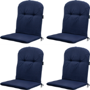 Madison -  Kuipstoelkussen Hoge Rug Panama indigo - Ca. 96x45 cm - Set...