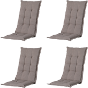 Madison -  Tuinstoelkussen Hoge Rug Panama jute - Ca. 123x50 cm - Set ...