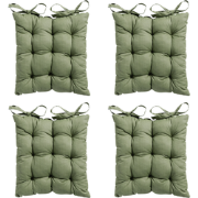 Madison -  Zitkussen Toscane Basic green - Ca. 46x46 cm - Set van 4