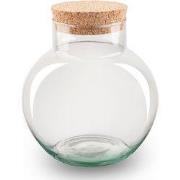 URBANJNGL - Terrarium fles ‘Noah’ met kurk - Gesloten terrarium Ø 18,5...